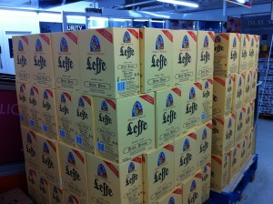 Bordershop Puttgarden Leffe Bier aus Belgien kaufen