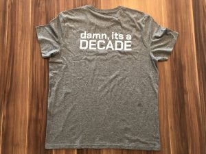 Barcamp Kiel Shirt 2019 Limited Edition - damn, it´s a DECADE