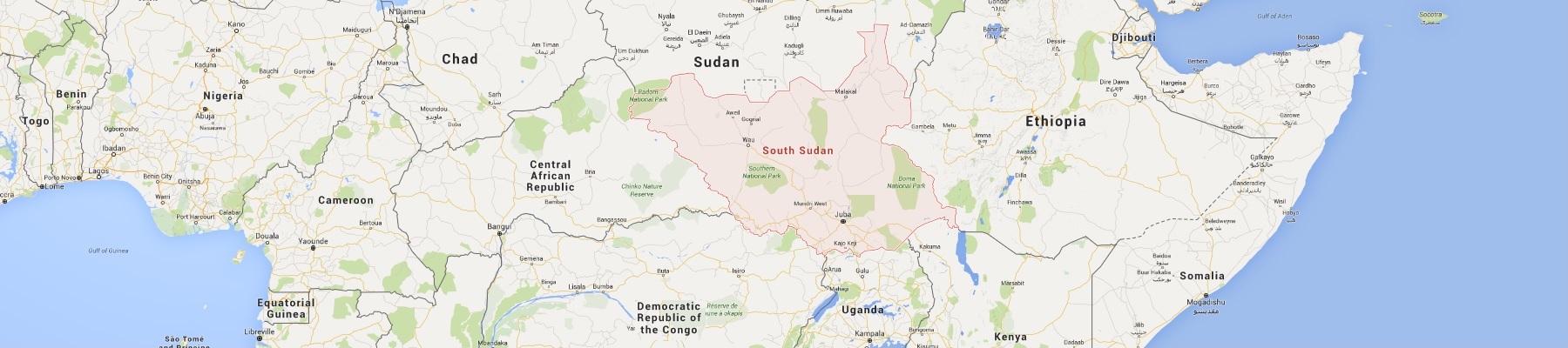Südsudan Karte